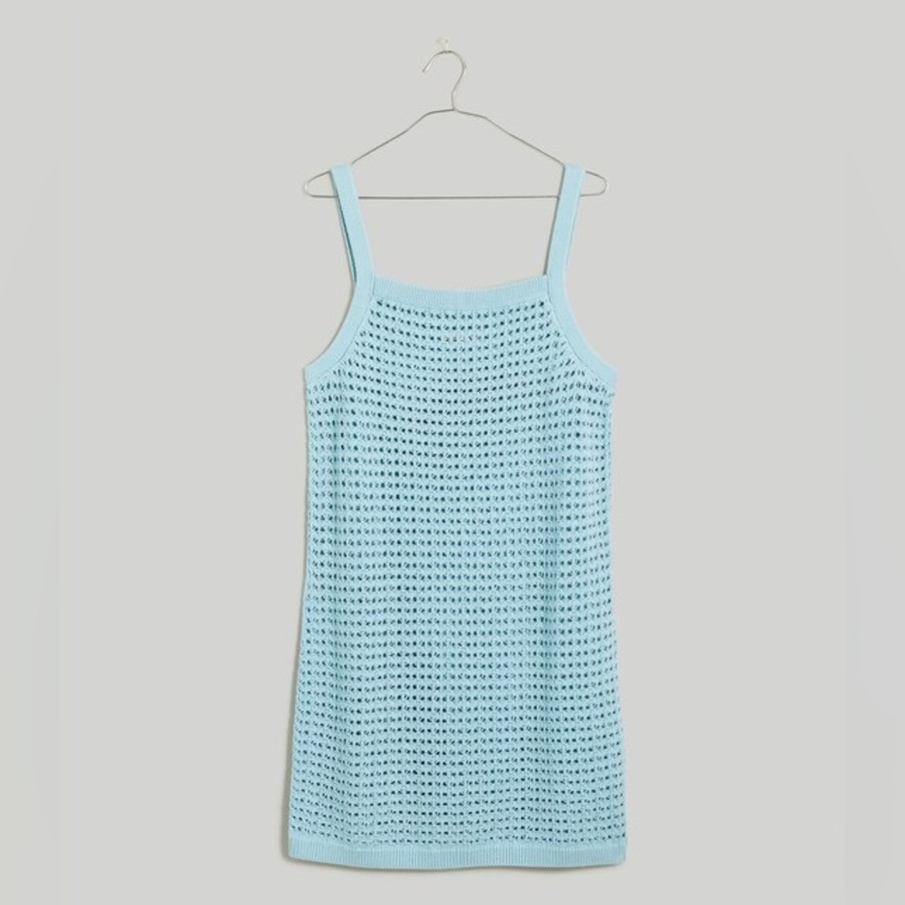Madewell Crochet Cutaway Cover-Up Midi Dress